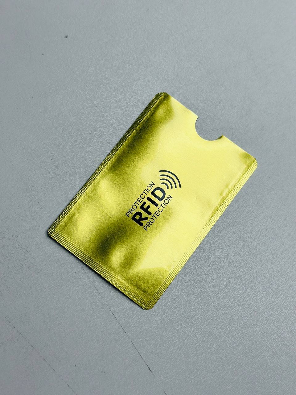 Anti Rfid Card Holder NFC Blocking Reader Case Protection Aluminium – 1pc - Golden