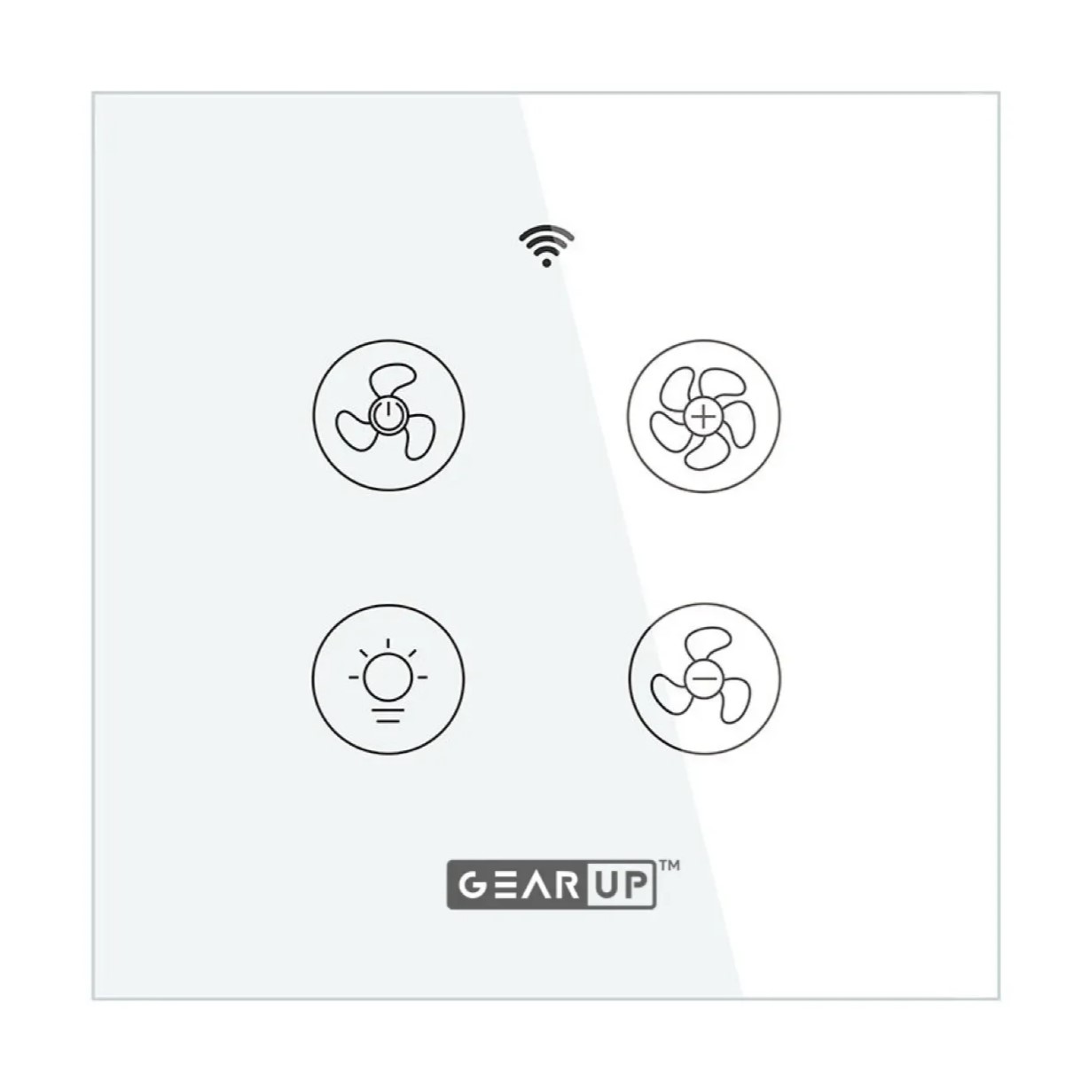 GearUP Wi-Fi Ceiling Fan Speed Controller & Light Switch — Smart TUYA / Smart Life App Control - (Without Remote)
