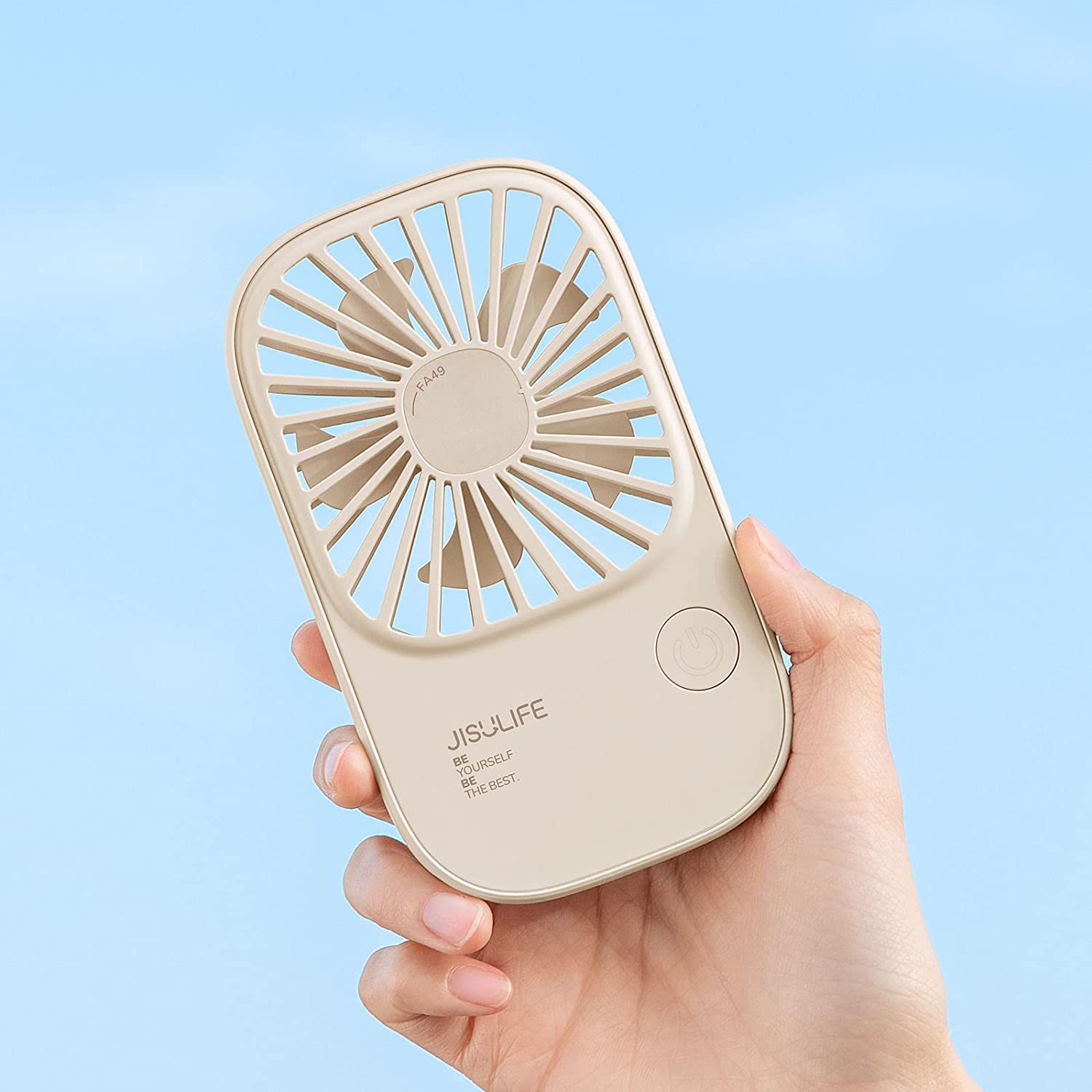 JISULIFE FA49 2000mAh USB Rechargeable Powerful Handheld Fan
