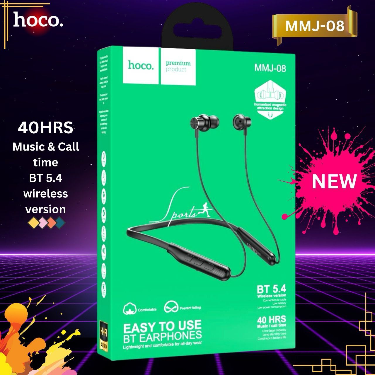 MMJ08 Wireless Neckband