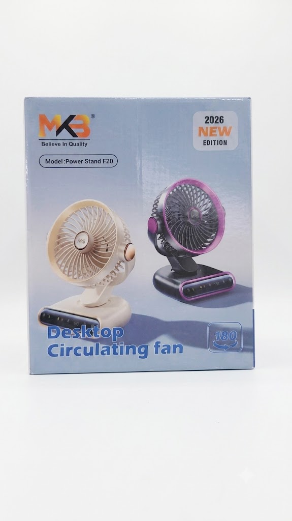 MKB Power Stand F20 Desktop Circulating Fan