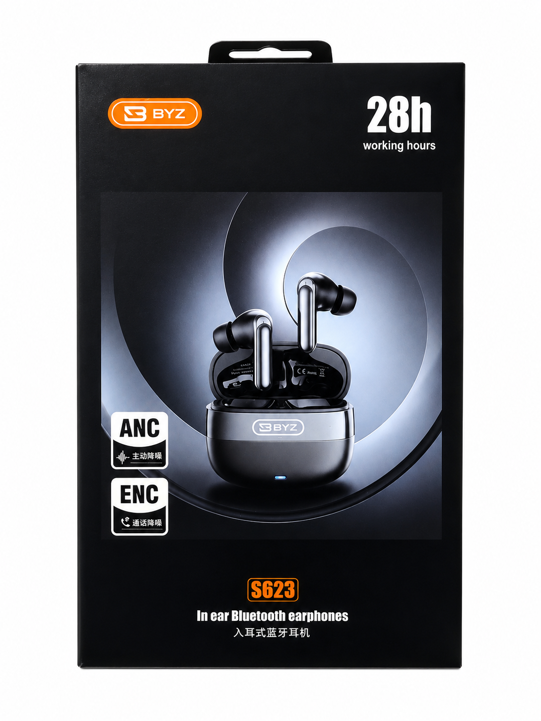 BYZ S623 ANC+ENC True Wireless Bluetooth Earbuds